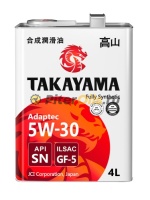 TAKAYAMA Adaptec 5W30 ILSAC GF-5 API SN 4л