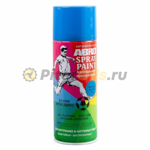 ABRO Краска-спрей (синяя) № 35 (272мл) SP035AM    