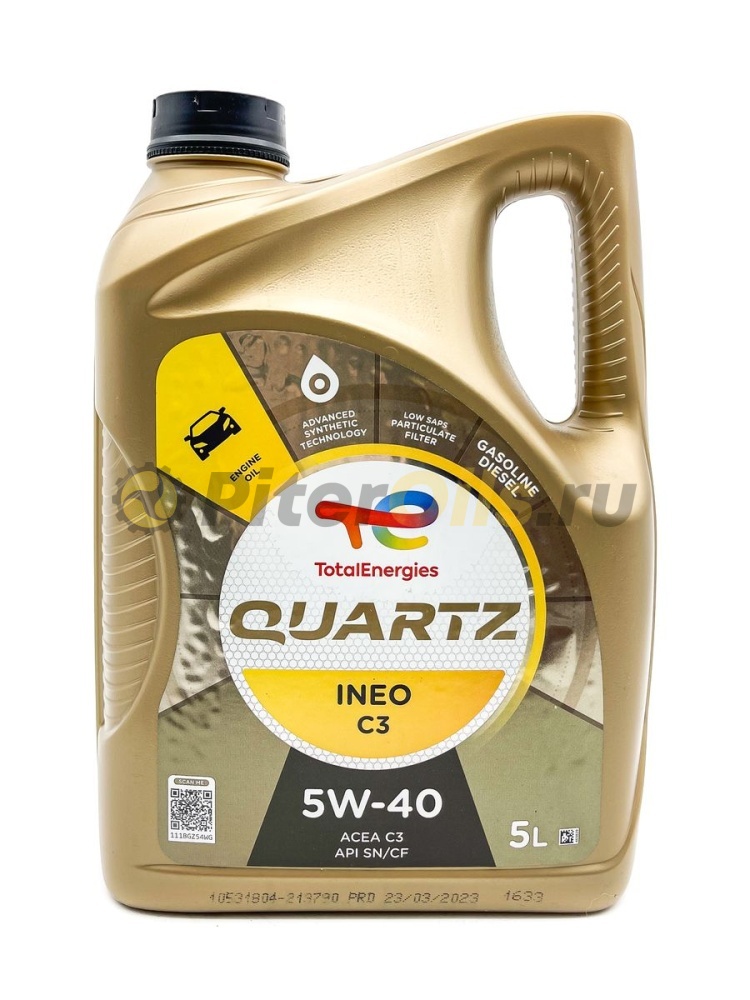 Total Quartz INEO C3 5w40 (5л) 174777/213103/213790