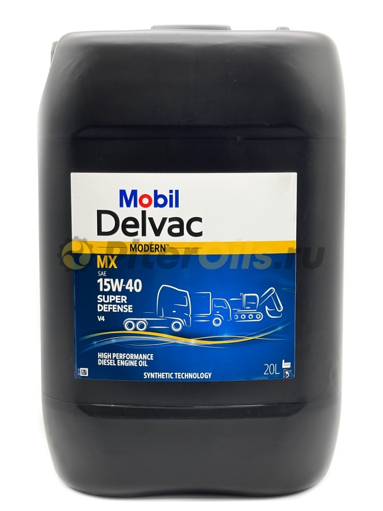 Mobil Delvac Modern 15W-40 Super Defense V4 20 л (MX 15W-40) 157336 