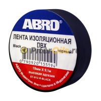 ABRO Изолента черная ET-912B 18мм x9,1м