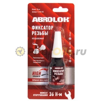 ABRO Фиксатор резьбы неудаляемый красный 10мл TL010RDRW