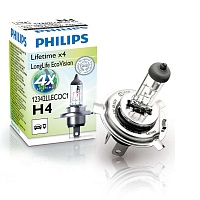 Philips Лампа LongLife EcoVision 12342LLECOC1 H4 60/55W 12342LLECOC1