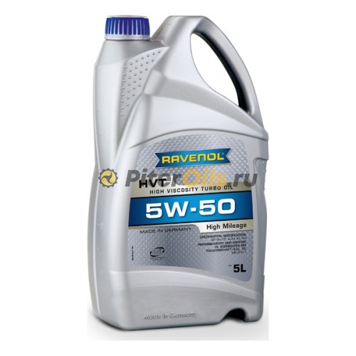 RAVENOL моторное масло HVT High Viscosity Turbo Oil SAE 5W-50 (5л) 4014835802933
