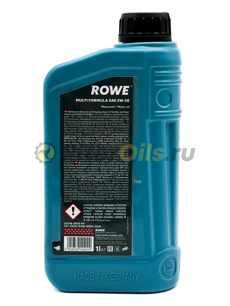 Rowe HIGHTEC MULTI FORMULA 5W-50 (1л) 20148001099