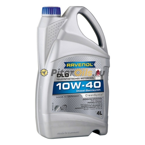 RAVENOL моторное масло DLO SAE 10W-40 (4л) 4014835724297