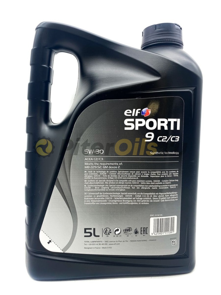 Elf SPORTI 9 C2/C3 5w30 (5л) 