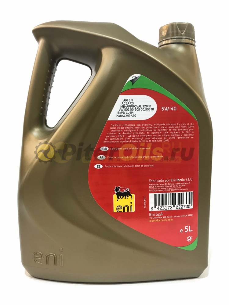 Eni i-Sint MS 5w40 (5л) 102293