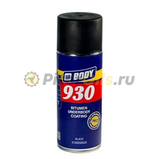BODY 930 Антигравий черный аэр.шумопоглощающий Жидкий локер (400мл) 5100200020