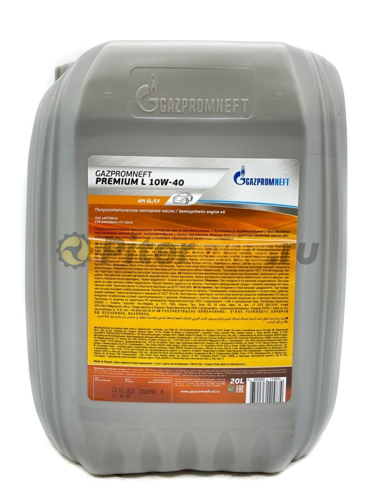 Газпромнефть Premium L 10w40 SL/CF (20л) 2389900033/2389907288
