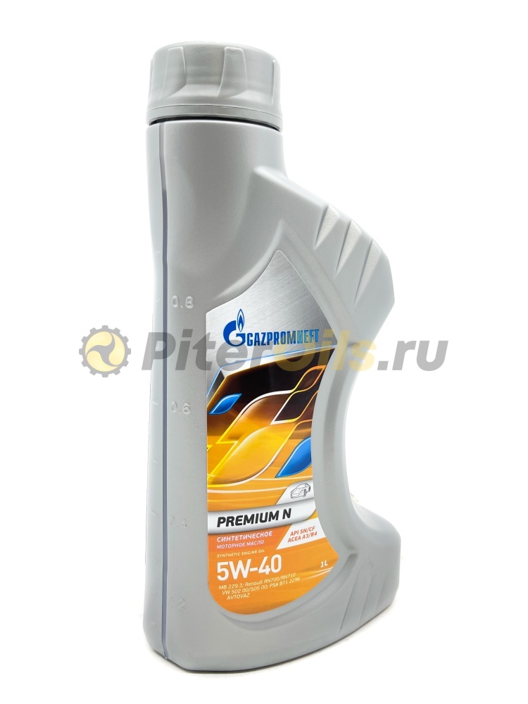 Купить Синтетические - Газпромнефть Premium N 5W40 SN/CF 1л 2389900143 | PiterOils