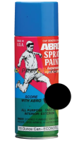 ABRO Краска-спрей черная матовая 473мл SP012