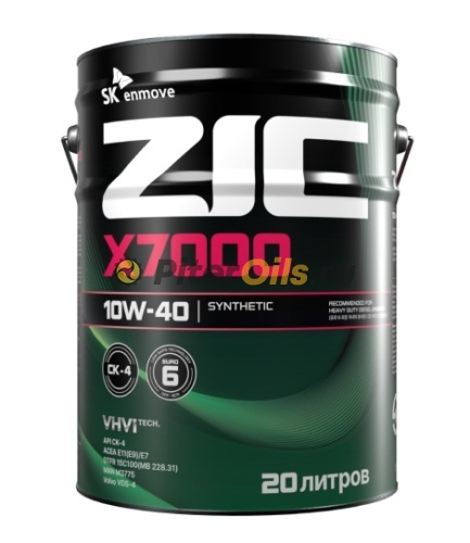 ZIC X7000 CK-4 10W-40 (20л) 192677