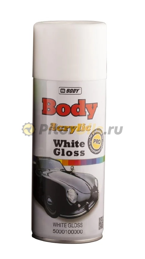 BODY Краска акриловая (белая глянцевая) аэрозоль (0,4л) 5000100000