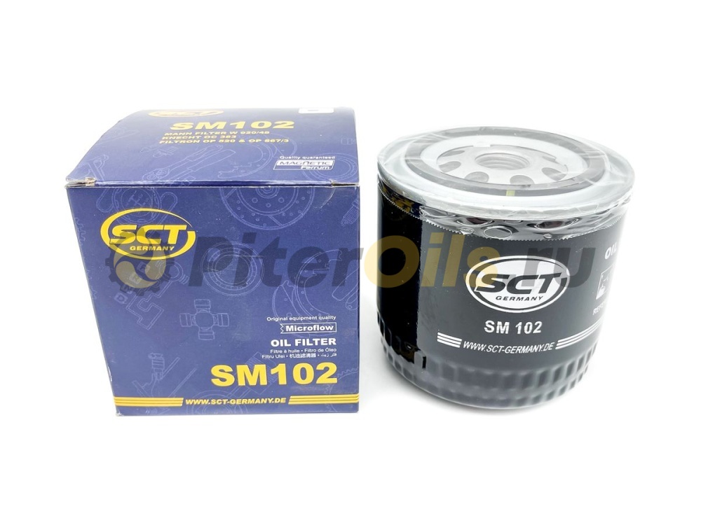 Фильтр масляный SCT SM102 ВАЗ 2101 (W920/21)