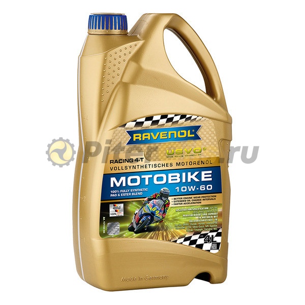 RAVENOL моторное масло Racing 4-T Motobike SAE 10W-60 (4л) 4014835865020