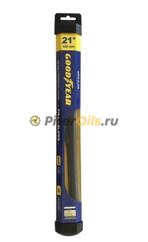 Бескаркасная щетка стеклоочистителя Goodyear FRAMELESS 21"/53 cm всесезонная, MULTICLIP GY000421