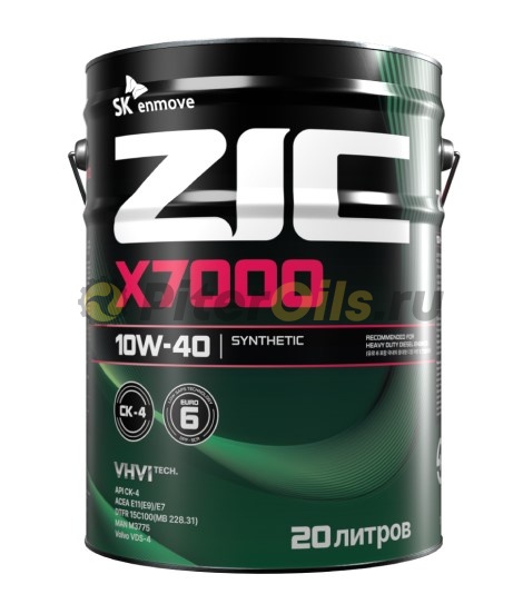 ZIC X7000 CK-4 10W-40 (20л) 192677