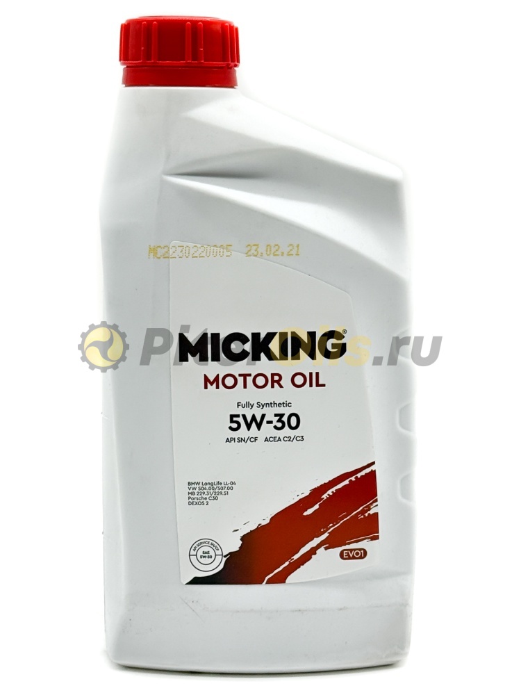 Micking Motor Oil EVO1 API SN/CF ACEA C2/C3 5w30 (1л) M3122