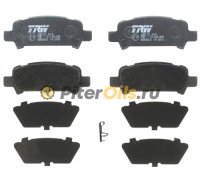 Дисковые тормозные колодки задние TRW GDB3223 для Subaru Forester, Impreza, Legacy, Outback (4 шт.)