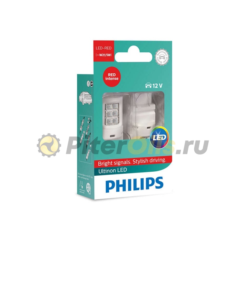 PHILIPS 11066ULRX2 Лампа светодиодная W21/5 LED ULR 12V X2
