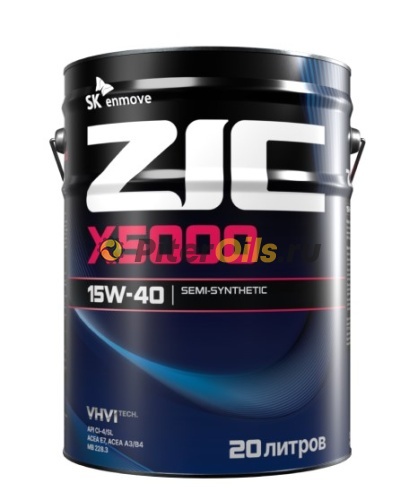 ZIC X5000 15W-40 (20л) 192604