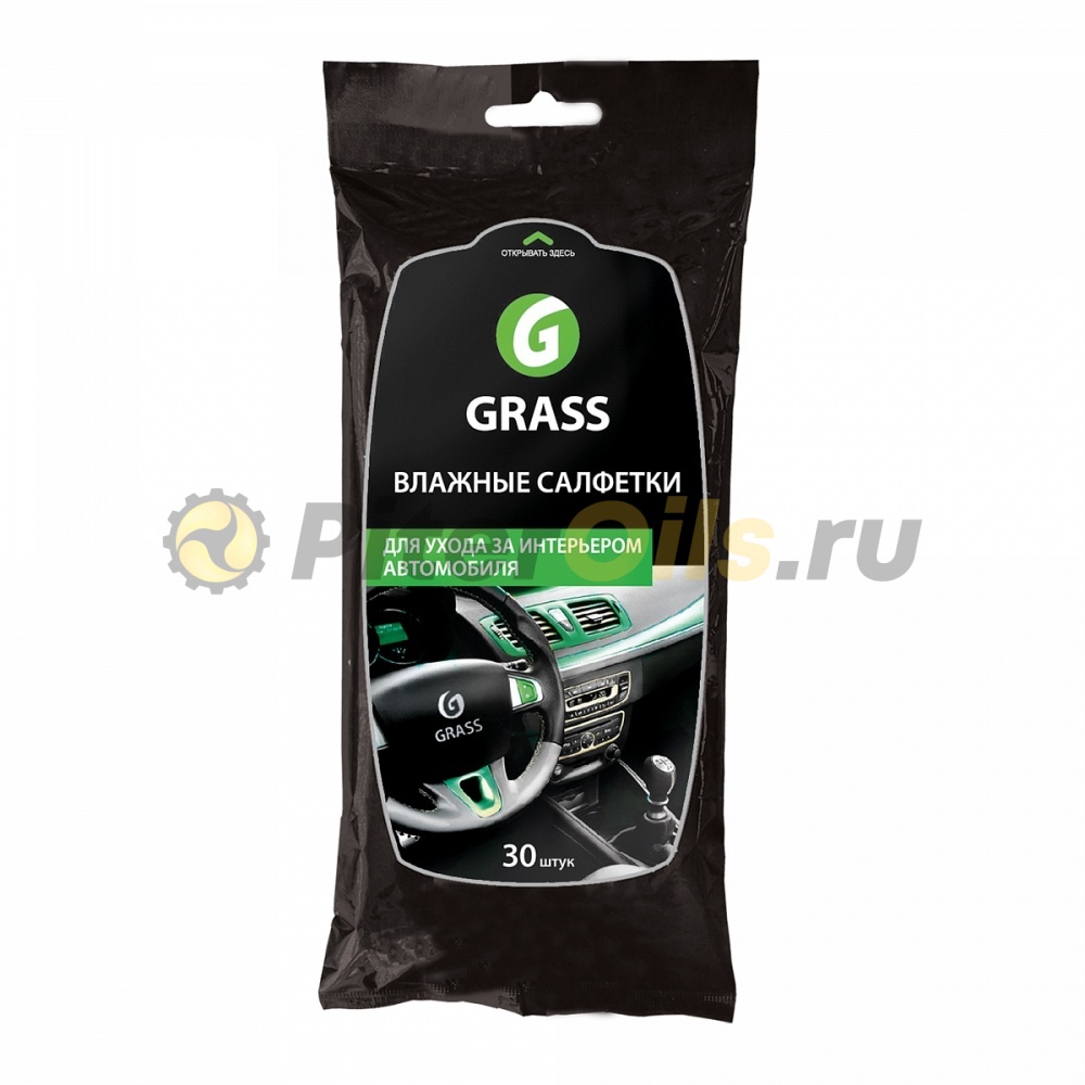 GRASS Салфетки влажные  за интерьером автомобиля (30шт) IT0311