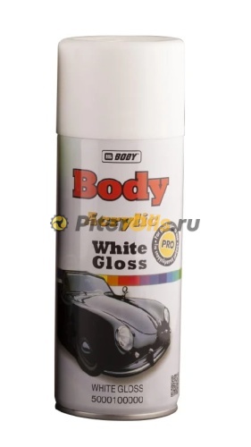 BODY Краска акриловая (белая глянцевая) аэрозоль (0,4л) 5000100000