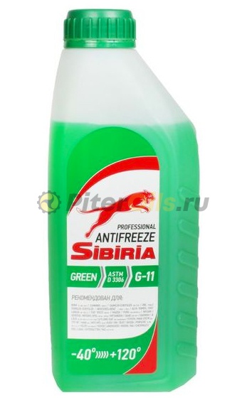 Sibiria Антифриз ОЖ-40 G-11 зеленый 1кг 800256