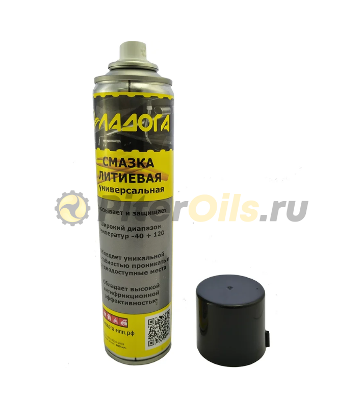Смазка литиевая аэрозоль спрей ЛАДОГА 0,4кг