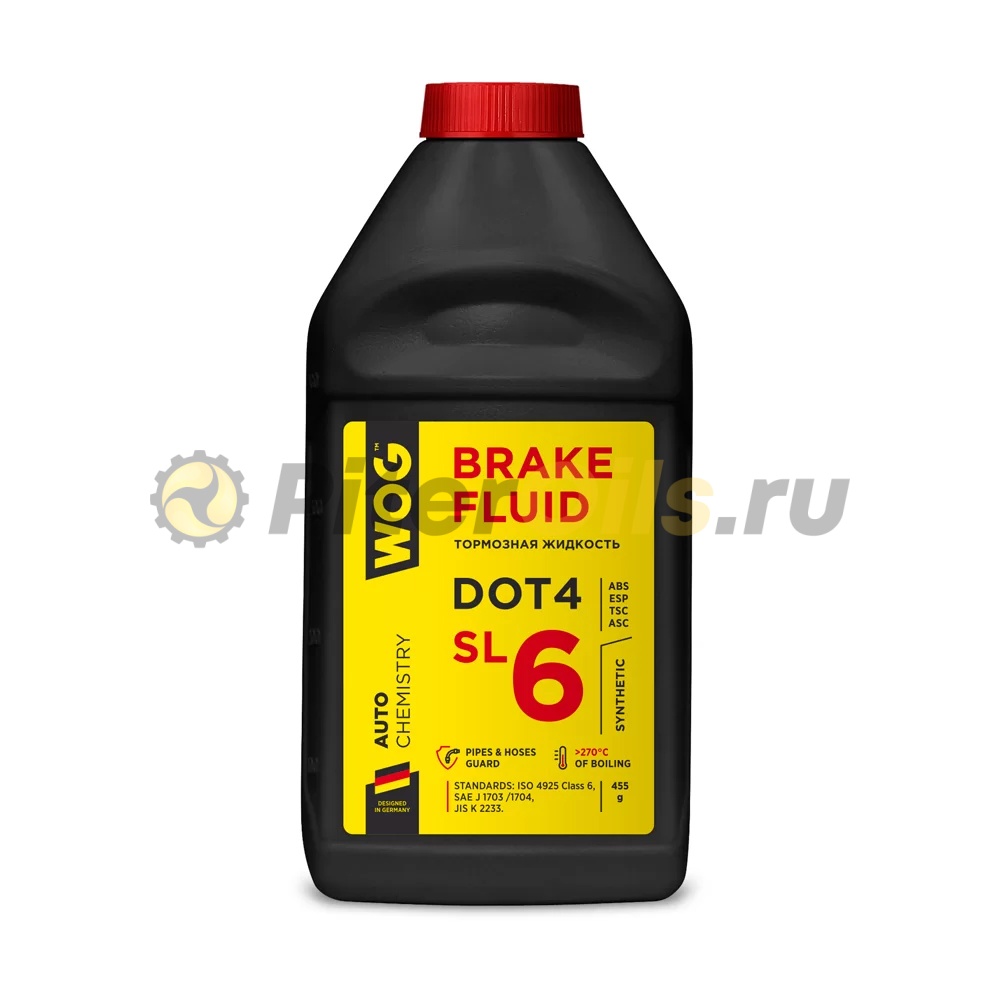 WOG Тормозная жидкость DOT6, 455 гр