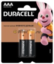 Duracell Батарейка алкалиновая тип AAA 1,5B 2шт. LR03 MN2400 BL-2