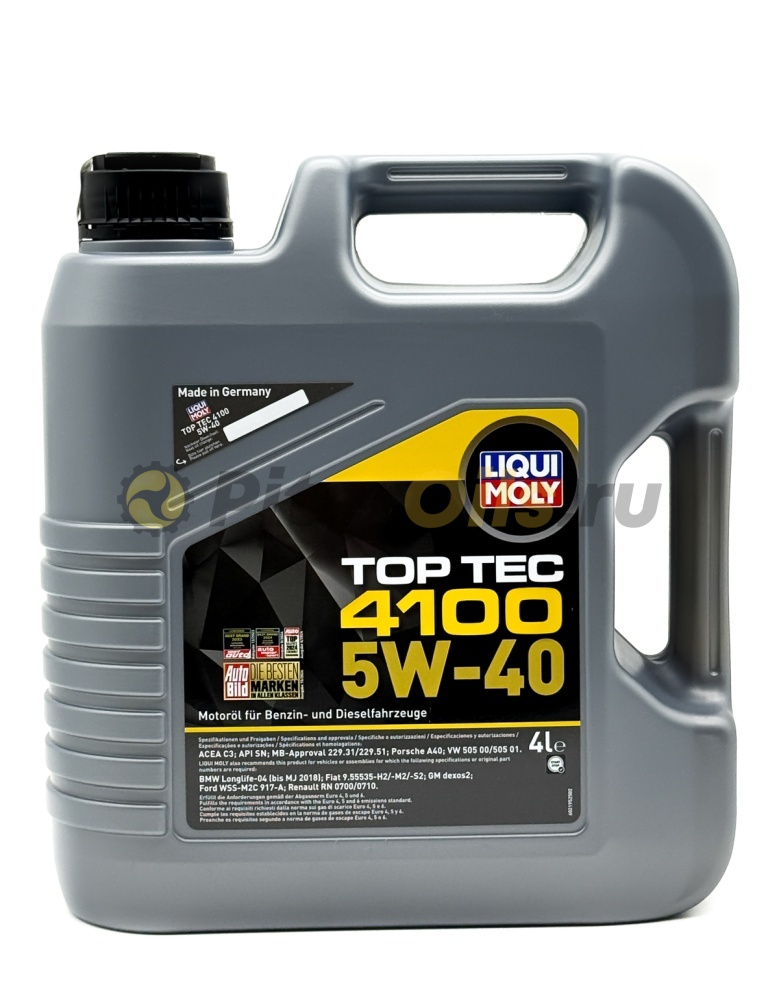 LIQUI MOLY Top Tec 4100 5w40 (4л) 7547