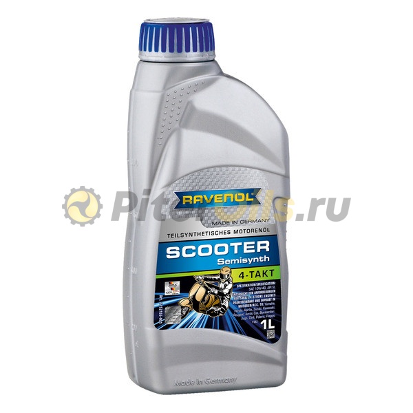RAVENOL моторное масло для скутеров Scooter 4-Takt Teilsynth (1л) 4014835728219