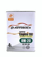 AUTOBACS Engine Oil Synthetic 0W20 SP/GF-6A (4л) A00032424/A01508395