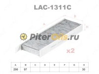 Фильтр салона угольный LYNX LAC1311C (K1227A-2X. LAK 428/S. CUK 3039-2)