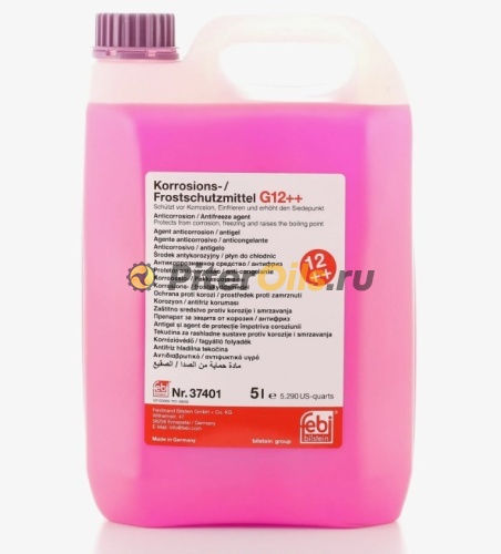 FEBI Антифриз Universal G12++ концентрат фиолетовый 5 л 37401