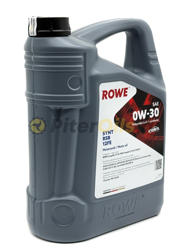 Rowe HIGHTEC SYNT RSB 12FE 0W-30 (5л) 20305005099