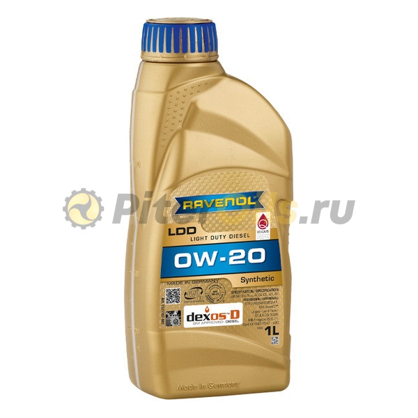 RAVENOL моторное масло  LDD Light Duty Diesel SAE 0W-20 (1л) 4014835876156