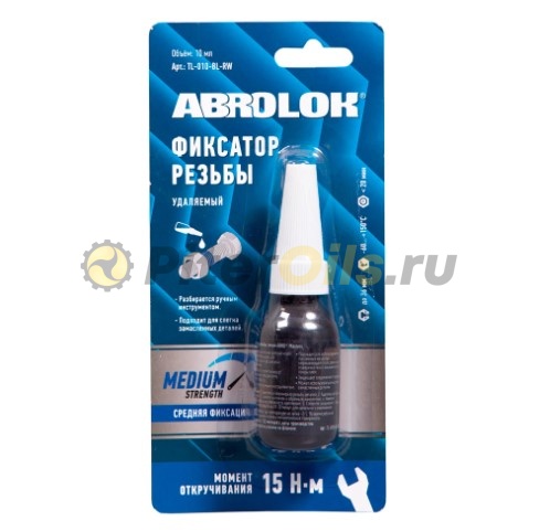 ABRO Фиксатор резьбы удаляемый синий 10мл TL010BLRW