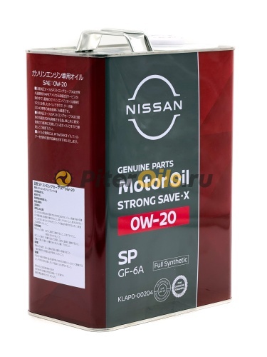 NISSAN Strong Save X 0W-20 SP 4л KLAP000204