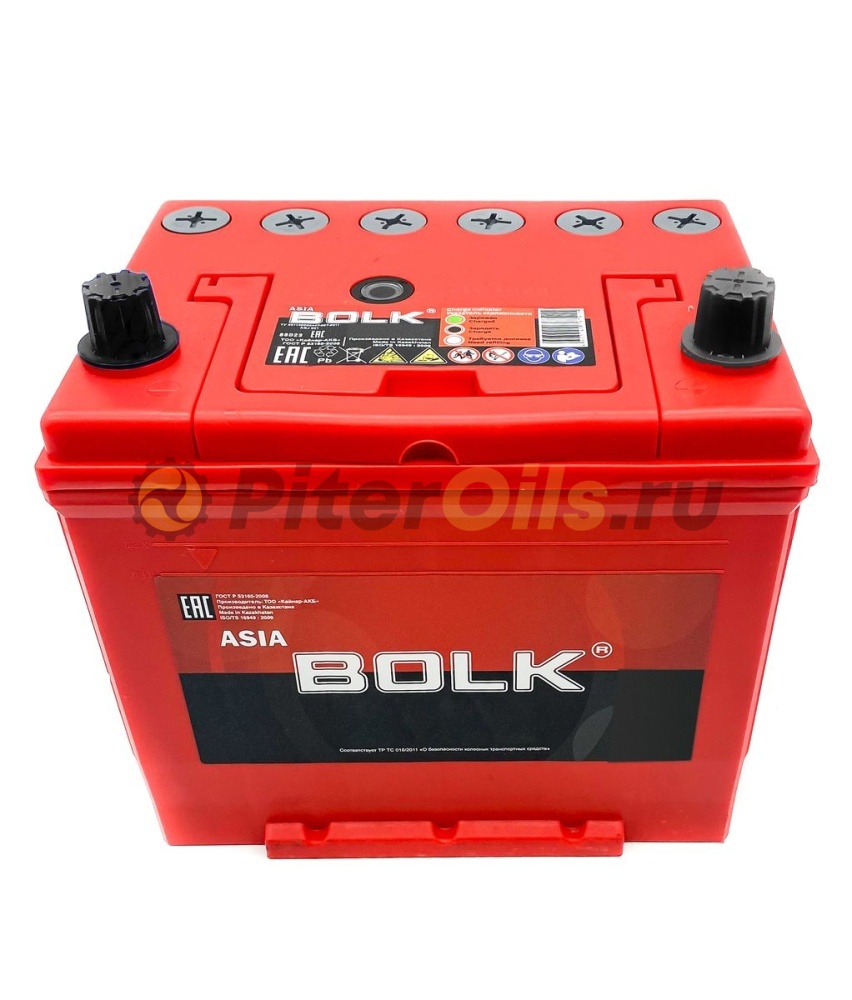 BOLK Аккумулятор ASIA 75 А/ч обратная R+ 258x173x220 EN640 А  ABJ750	