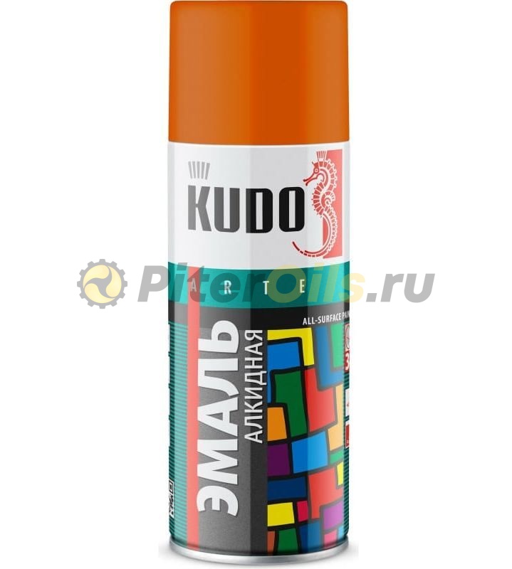 KUDO Краска спрей универсальная оранжевая 520 мл KU1019