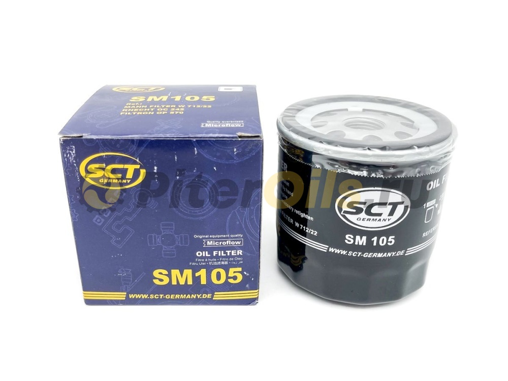 Фильтр масляный SCT SM105 (W712/75)