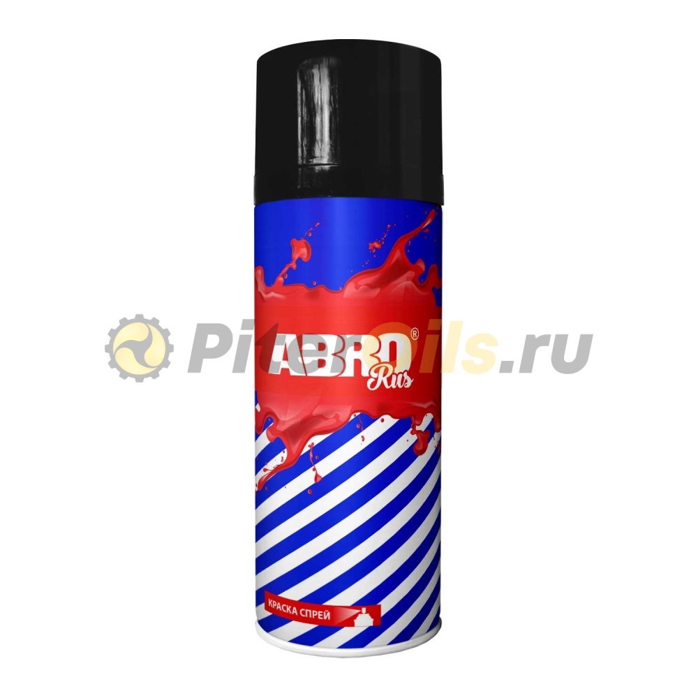 ABRO Краска-спрей черная блестящая 473мл SPO039R