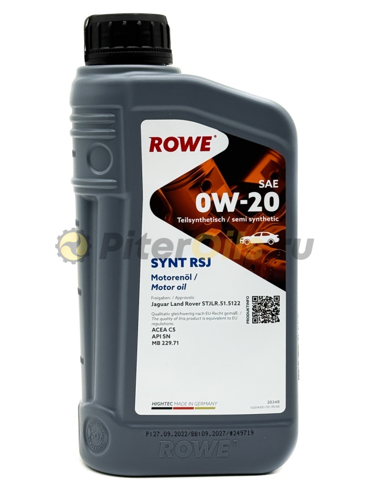 Rowe HIGHTEC SYNT RSJ 0W-20 (1л) 20348001099