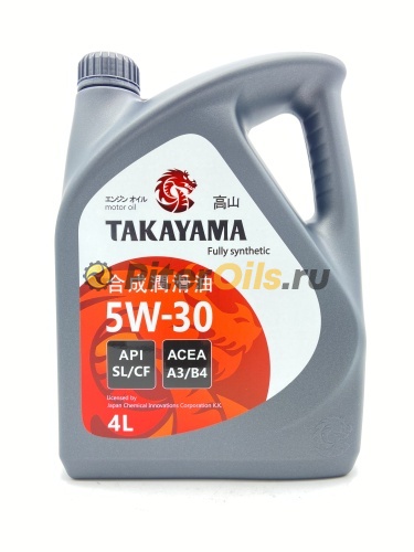 TAKAYAMA Adaptec 5W30 A3/B4 SL/CF (4л) 605522/6056096