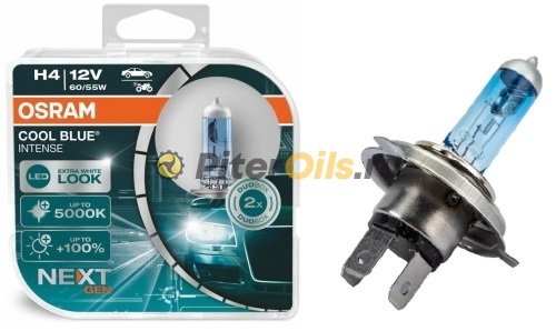 Osram 64193CBN-HCB  COOL BLUE INTENSE Лампа 12V H4 60/55W P43t  2 шт. DUOBOX 