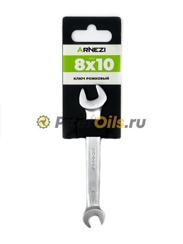 ARNEZI Ключ рожковый 8х10мм сталь CrV R1010810