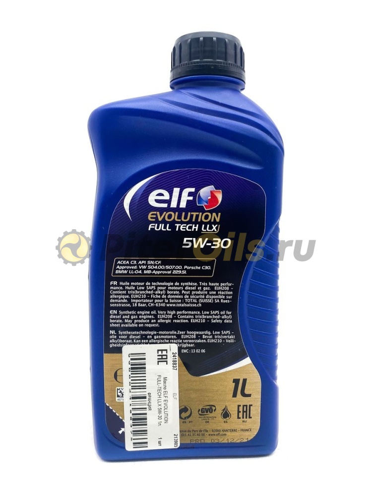 Elf Evolution Full-tech LLX 5w30 (1л) 194860/213905